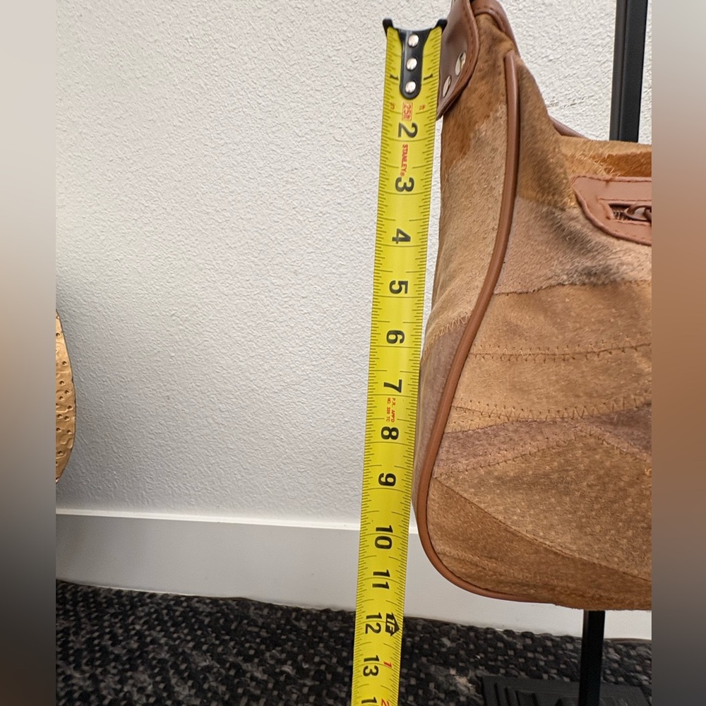 Patchwork Suede Shoulder/Crossbody Bag - image 7